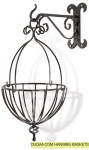 Elegant Design Hanging Basket With Wall Hook